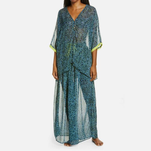 NWOT Free People Sleepin In Pajama Set in Navy Combo